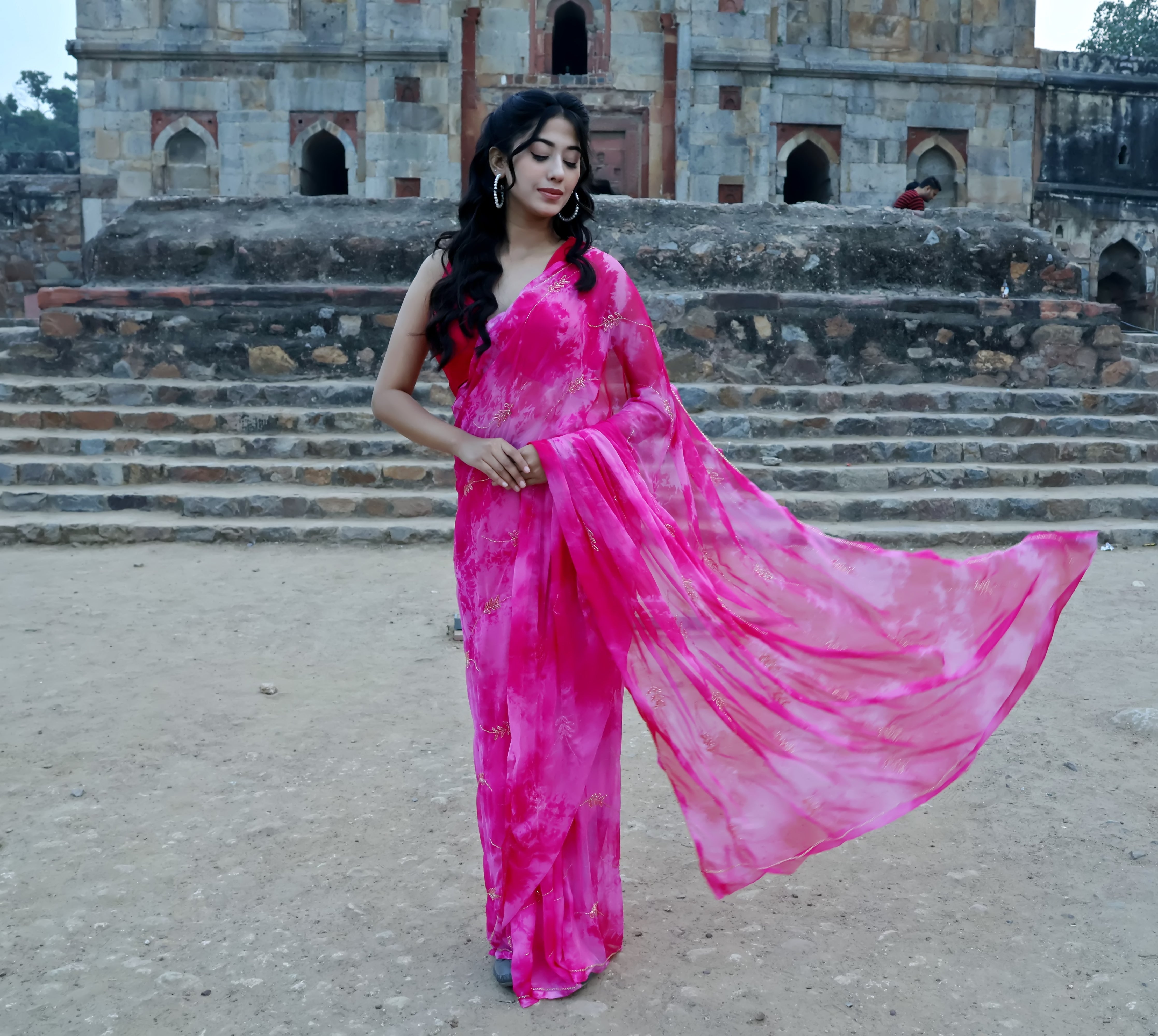 Maharani Gulab Chiffon Saree