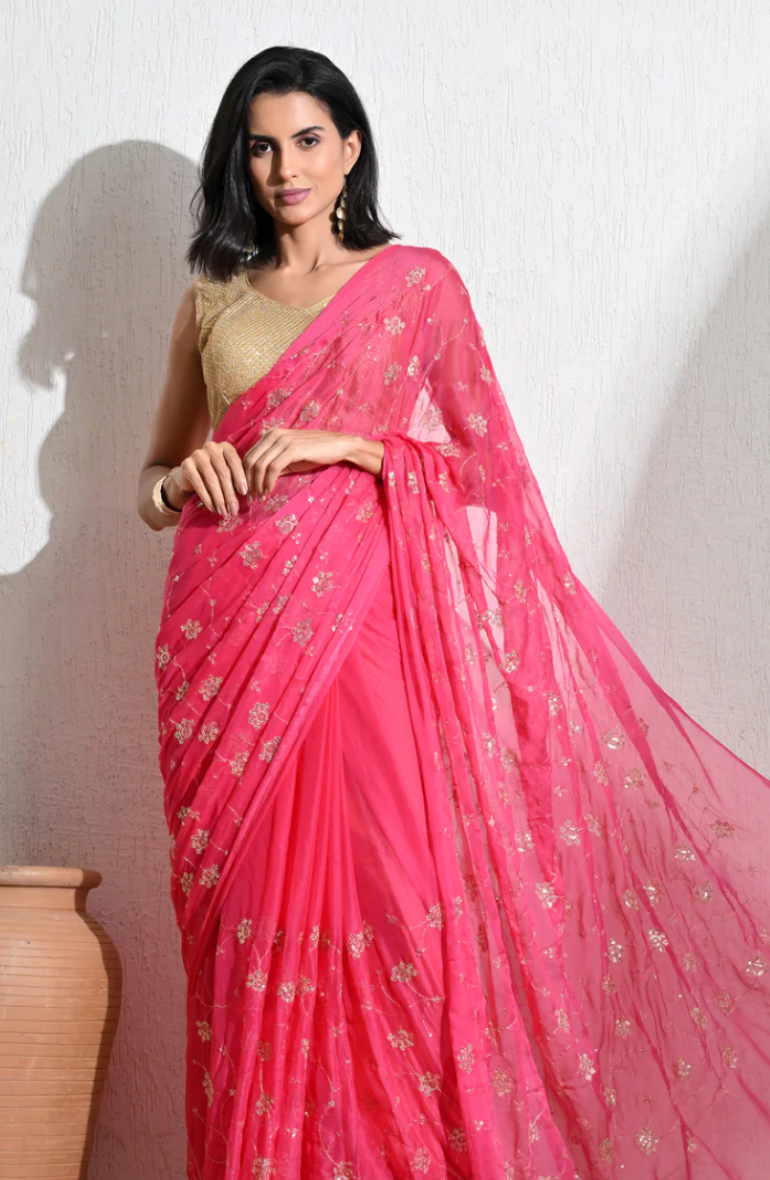 chiffon saree care, how to wash chiffon saree, store chiffon saree, maintain chiffon saree, saree maintenance tips, chiffon fabric care, house of chiffon sarees