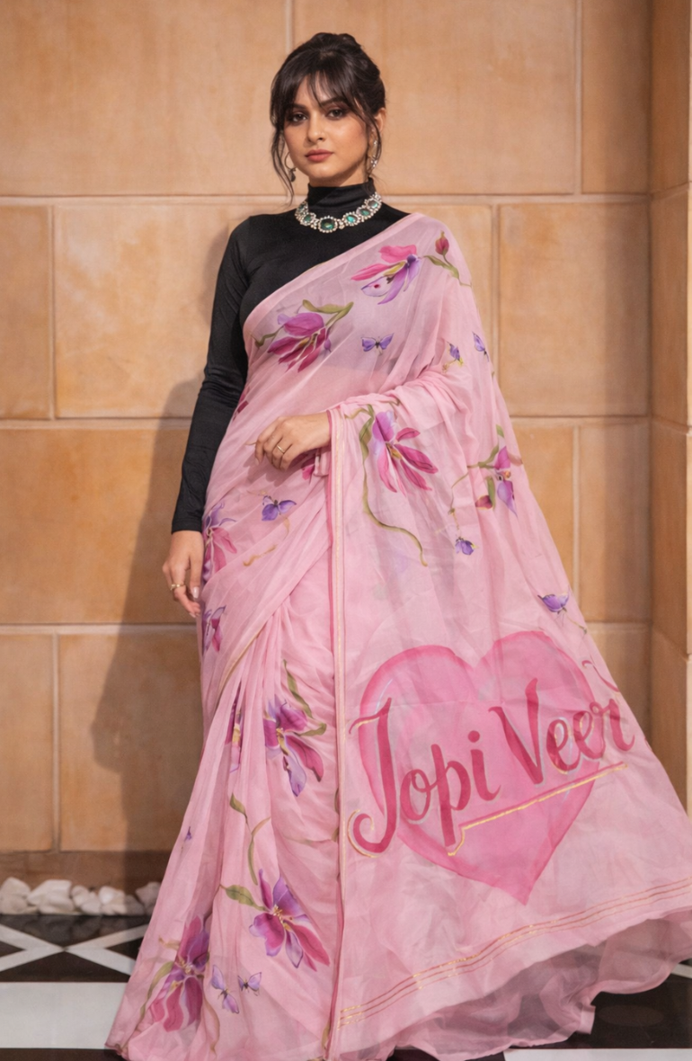 festive saree trends 2026, latest saree styles, saree fashion India, chiffon saree trends, festive ethnic looks, The House of Chiffon sarees