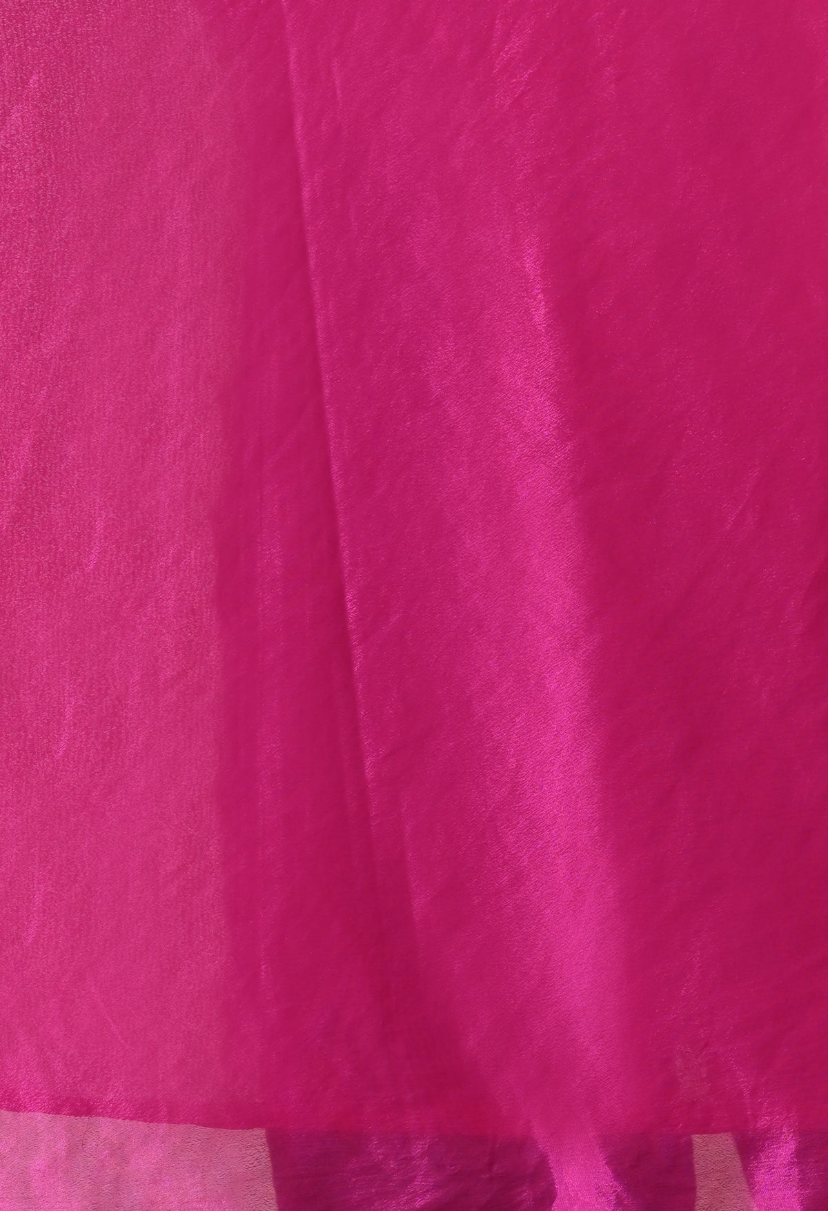 Fuchsia Dot Italian Chiffon Saree